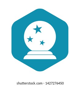 Magic ball icon in simple style on a white background vector illustration