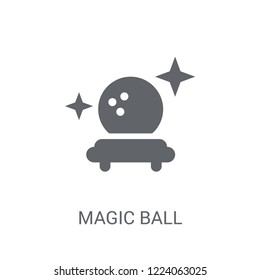 Magic ball icon. Trendy Magic ball logo concept on white background from Circus collection. Suitable for use on web apps, mobile apps and print media.