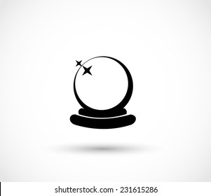 Magic Ball Icon Vector