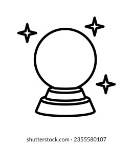 magic ball icon vector design template in white background