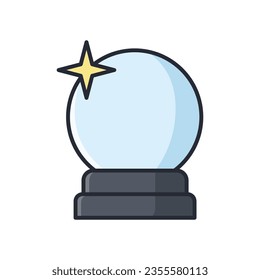 magic ball icon vector design template in white background