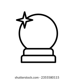 magic ball icon vector design template in white background