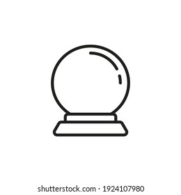 Magic Ball Icon In Vector. Logotype