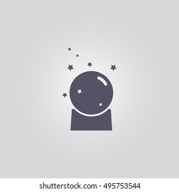 magic ball sign. icon design