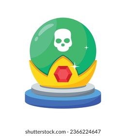 Magic ball vector colorful stickers Icon Design illustration. EPS 10 File