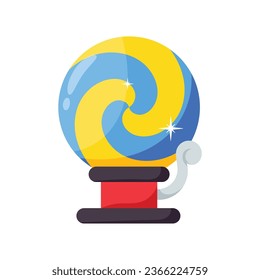 Magic ball vector colorful stickers Icon Design illustration. EPS 10 File
