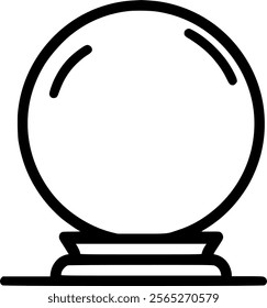 Magic ball vector icon. filled flat sign for mobile concept and web sign, symbol, vector, art