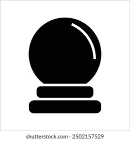 magic ball vector icon line template