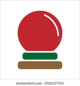 magic ball vector icon line template