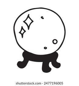 Magic Ball Vektorillustration. Skizze