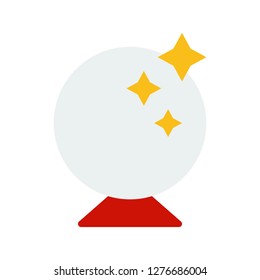 Magic ball vector, Magic related flat design icon
