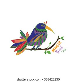 magic bird vector

