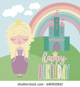 Magic birthday party card, invitation card, greeting card, poster, decor. Vector illustration