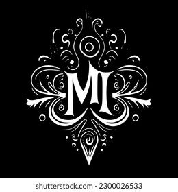 Magic | Black and White Vector illustration