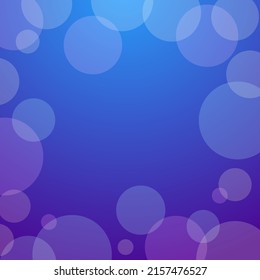 Fondo de bokeh azul mágico. Bonita disposición con efecto desenfocado. Plantilla editable para redes sociales o tarjetas de felicitación. Vector 10 EPS.