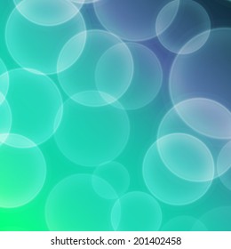 Magic blurred bokeh bright circles vector background