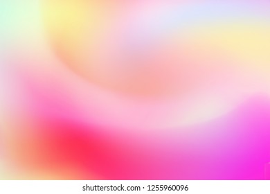 Magic blurred smooth fluid unicorn girly background. Blurry background, mermaid banner. Vector illustration