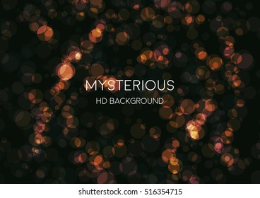 Magic bokeh background. Mysterious, modern background for presentations.