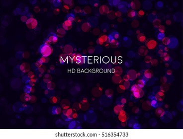 Magic bokeh background. Mysterious, modern background for presentations.