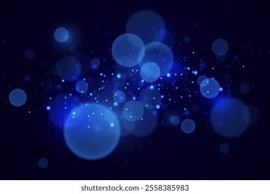 Magic bokeh and lights. Abstract bright effect of light and flash.