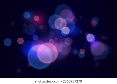 Magic bokeh and lights. Abstract bright effect of light and flash.