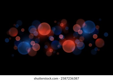 Magic bokeh and lights. Abstract bright effect of light and flash.