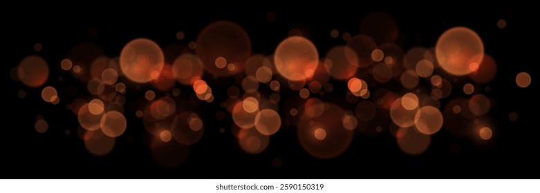 Magic bokeh and sparkles of light, glitter light effect.