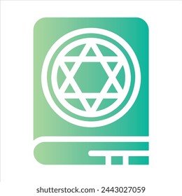 magic book in flat design style