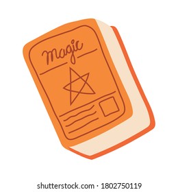 magic book flat style icon vector illustration design
