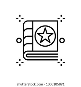 Magic book icon design on white background