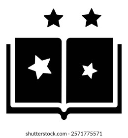 Magic Book Icon Element For Design