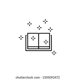 Magic book icon. Element of historical games icon