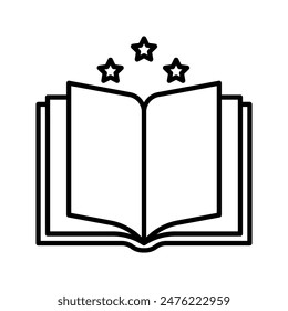 magic book icon from fairy tail icon set with simple outline style