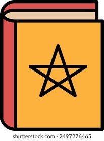 A Magic book icon in line style