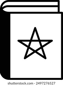 A Magic book icon in line style