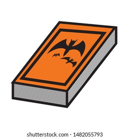 Magic book icon.flat illustration of magic book icon for web