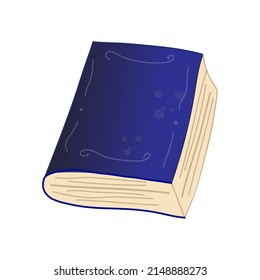 Magic book illustration isolated on white background.