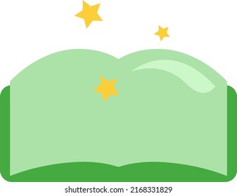 Magic book, illustration, vector on a white background.