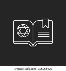 magic book line icon