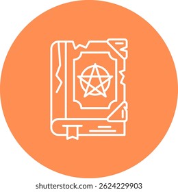 Magic book Line vector Icon Design