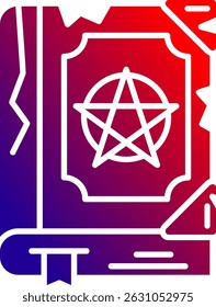 Magic book Line vector Icon Design