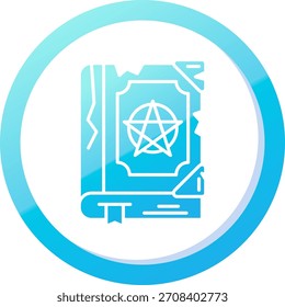 Libro mágico Línea Vector Icon Design