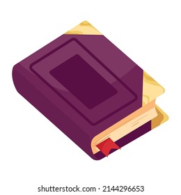 ícono de aislamiento de estilo mágico del libro mágico