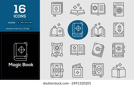 Magic Book Set of high-quality icons that are suitable for Sadness. And change your next projects with minimalist icon design, perfect for websites, mobile apps, books, social media