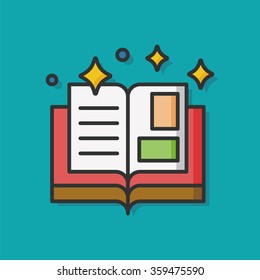 magic book vector icon