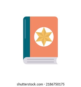 Magic Book vector Solid Icon Design illustration. Halloween Symbol on White background EPS 10 File