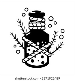 Magische Flasche. Esoterisches Alchimikgift