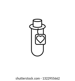 magic bottle with food outline icon. Signs and symbols can be used for web, logo, mobile app, UI, UX