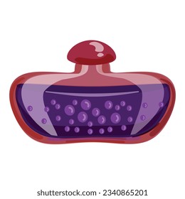Magic bottle icon cartoon vector. Poison flask. Apothecary glass