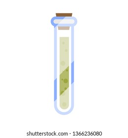 Magic bottle on white background vector illustration flat design